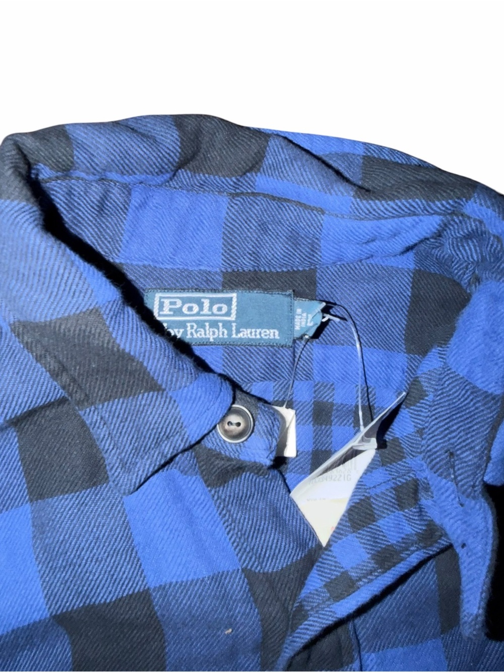 Polo by Ralph Lauren Blue and Black Buffalo Plaid Button-Down Shirt - Picture 9 of 9